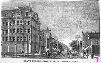 1888 View of 10th & State Streets