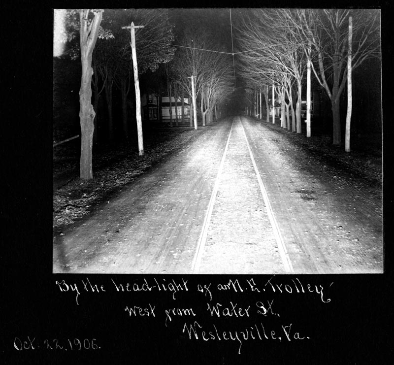 Trolley At Night 1906